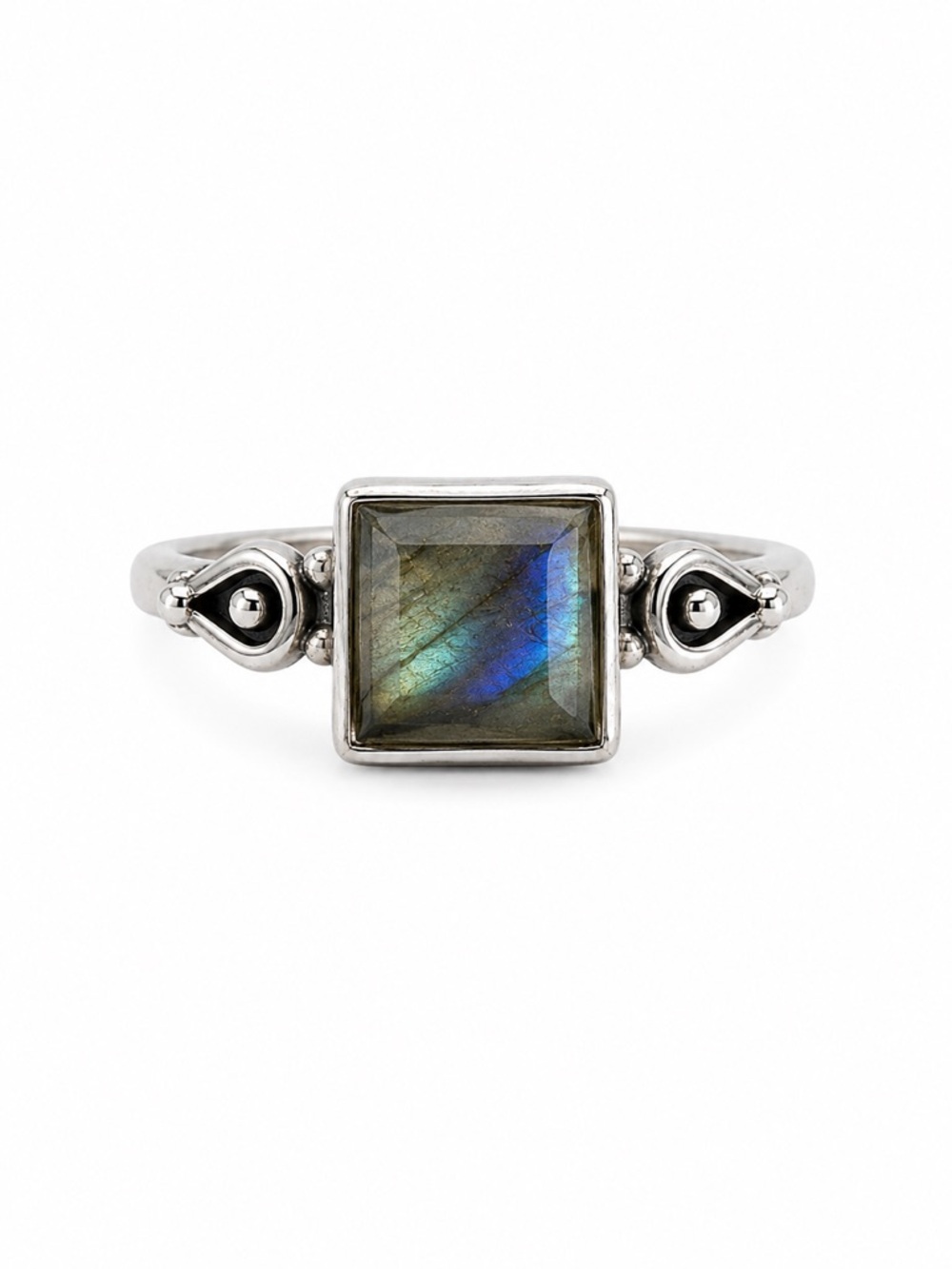 Labradorite Square Ring (S925)